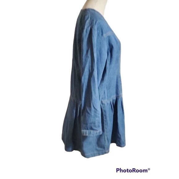 Northwest Blue Vintage Denim Dropwaist Mini Dress - Picture 2 of 6